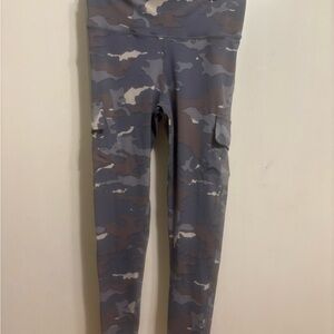 Mono B Camo Leggings - Gray and Brown